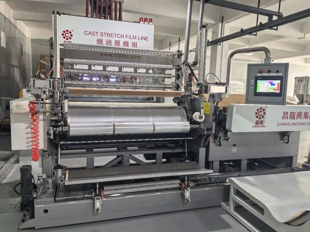 Machine pre stretched film